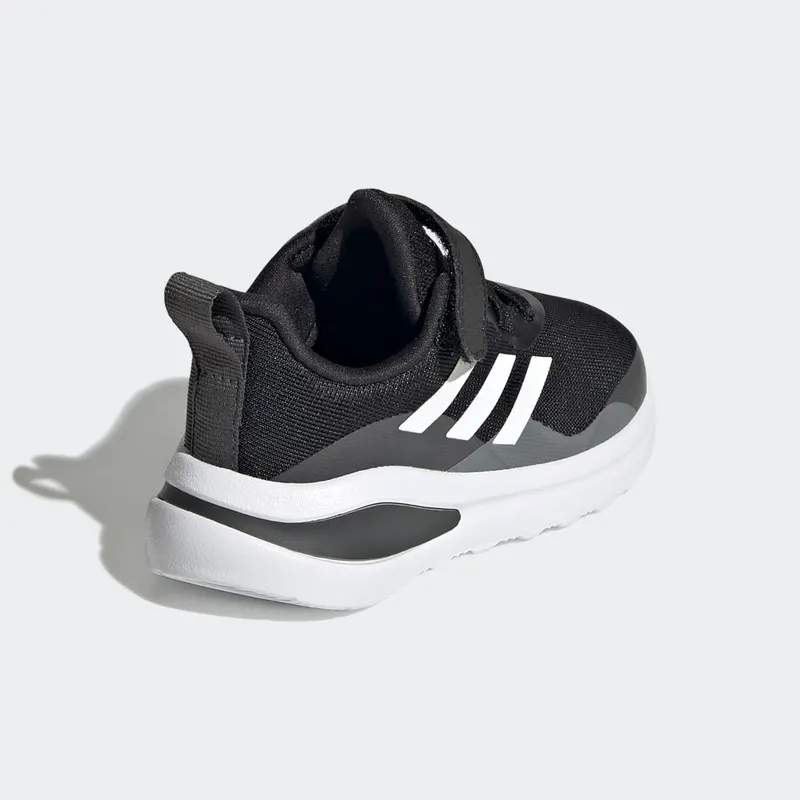 Adidas FortaRun Elastic Lace Top Strap Running Shoes Core Black / Cloud White / Grey Six (FZ5499)