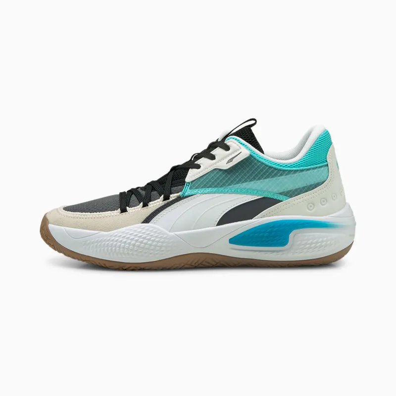 Puma Court Rider Summer Days Basketball Shoes Black (195662-01)