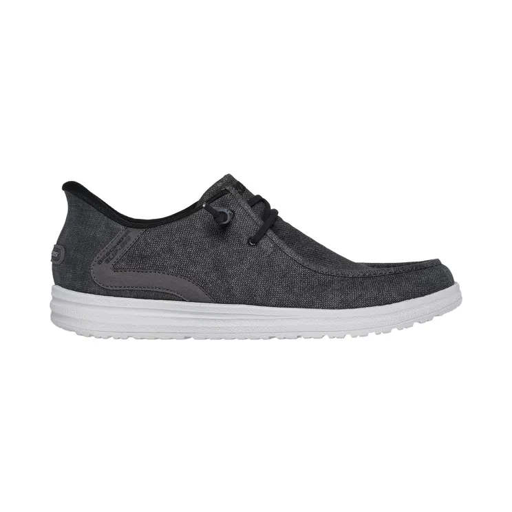 Skechers Slip-ins Relaxed Fit Melson – Coronado “Black / Grey” (210959BKGY)