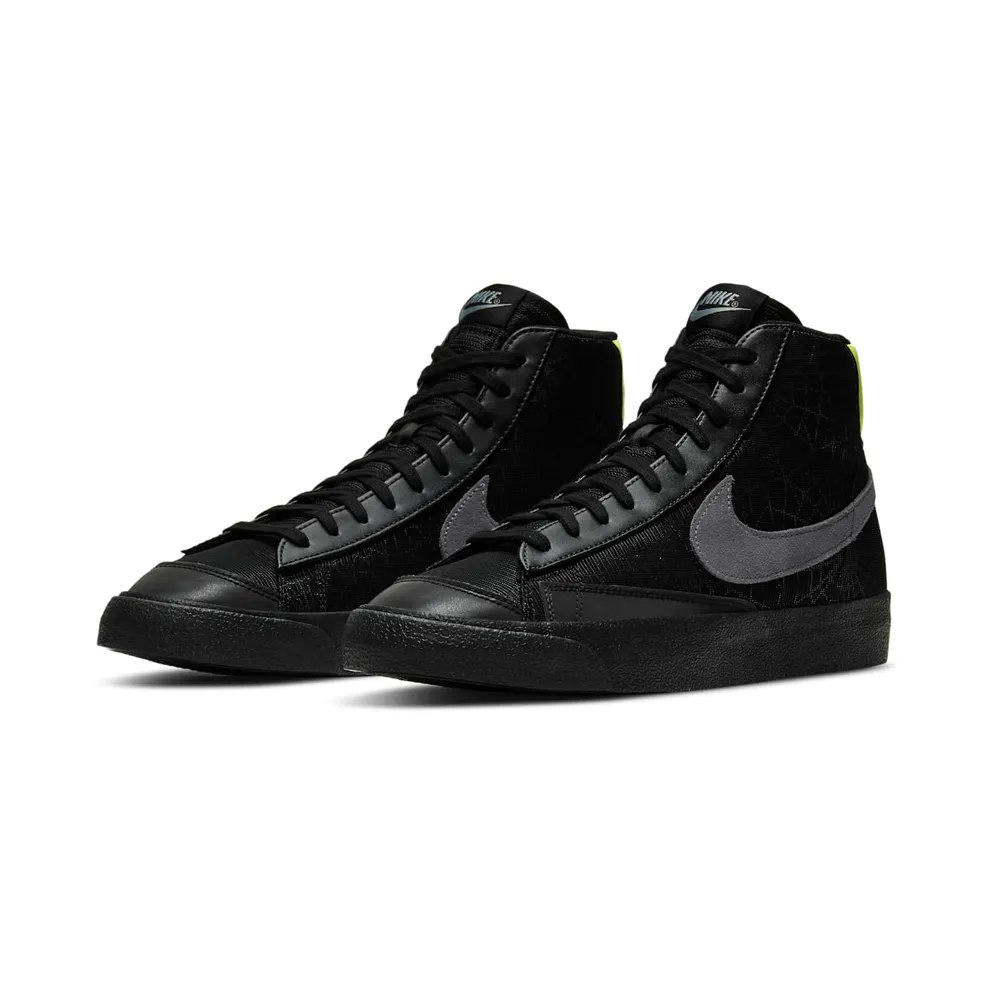 Nike Blazer Mid 77 Spider Web Halloween (2020) Black/Smoke Grey-Limelight (DC1929-001)