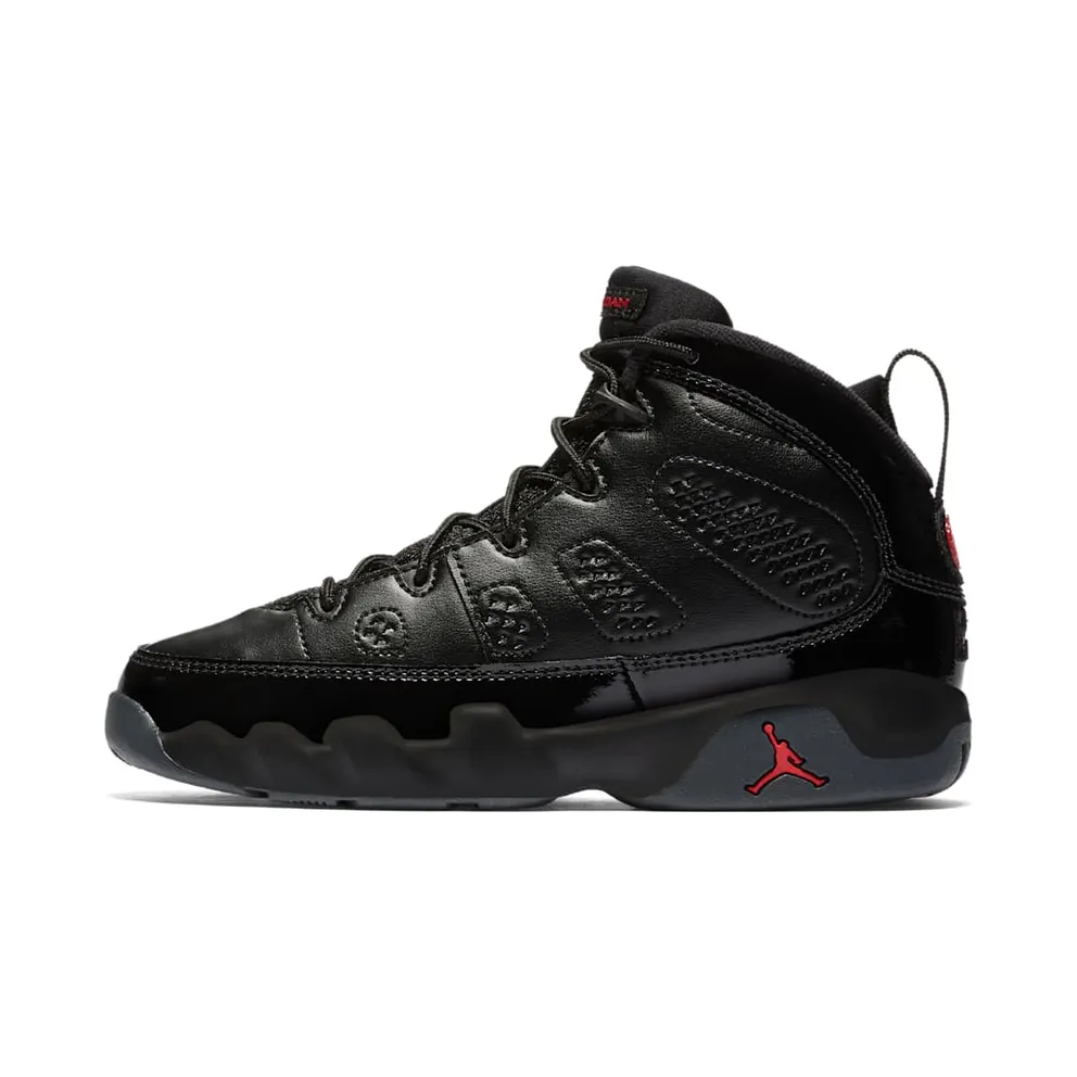 Jordan 9 Retro Bred Patent (PS) Black/University Red-Anthracite (401811-014)
