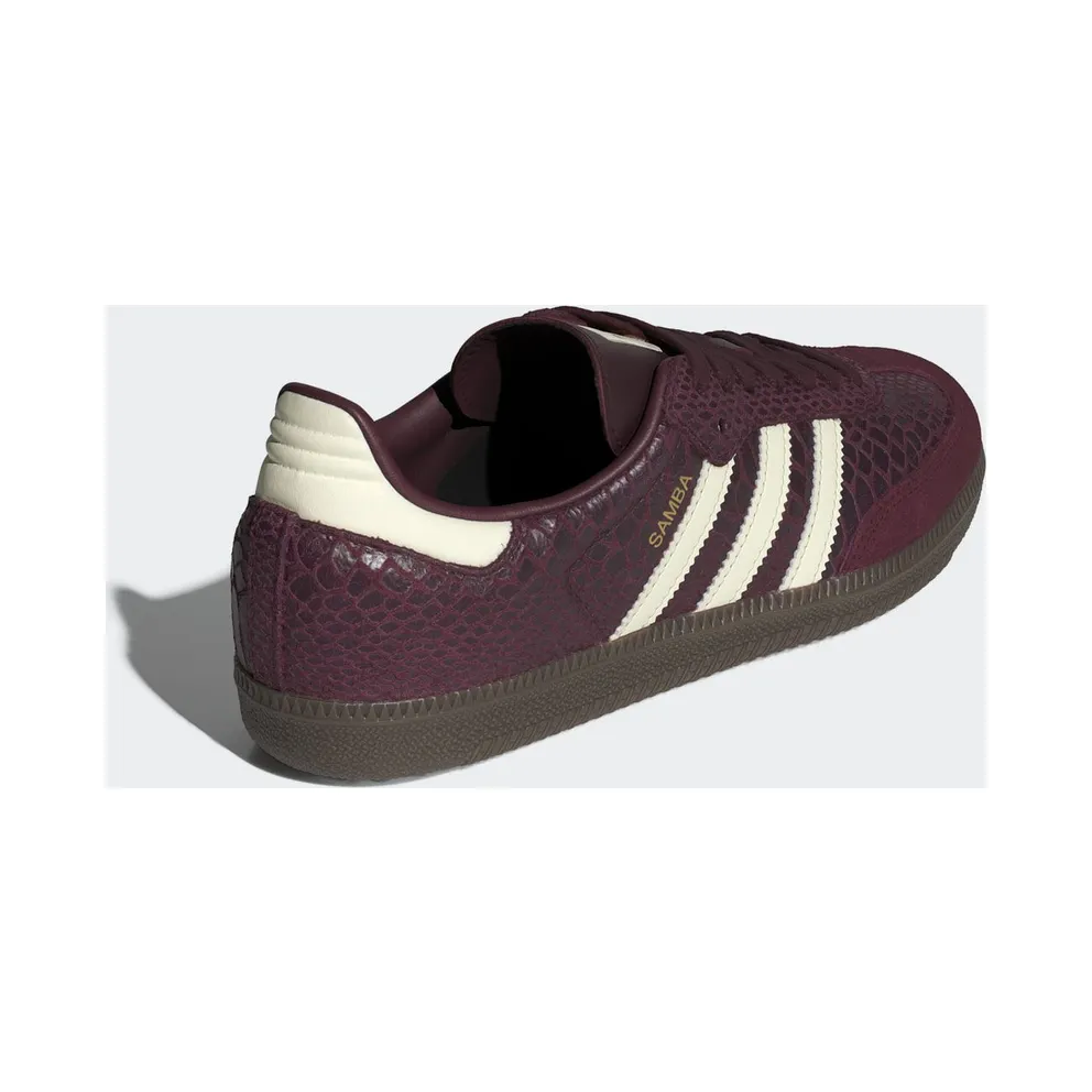Adidas SAMBA OG Maroon / Cream White / Gold Metallic “Snake” (IH3979)