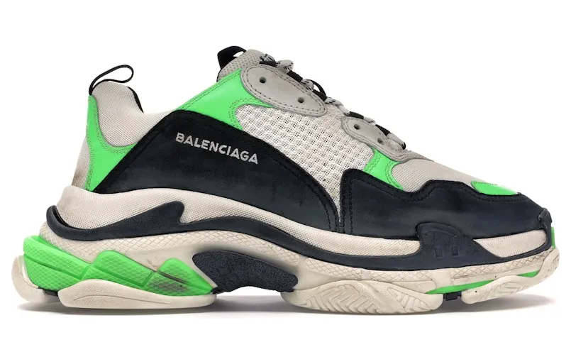 Balenciaga Triple S Mr. Porter Neon Green (2018)