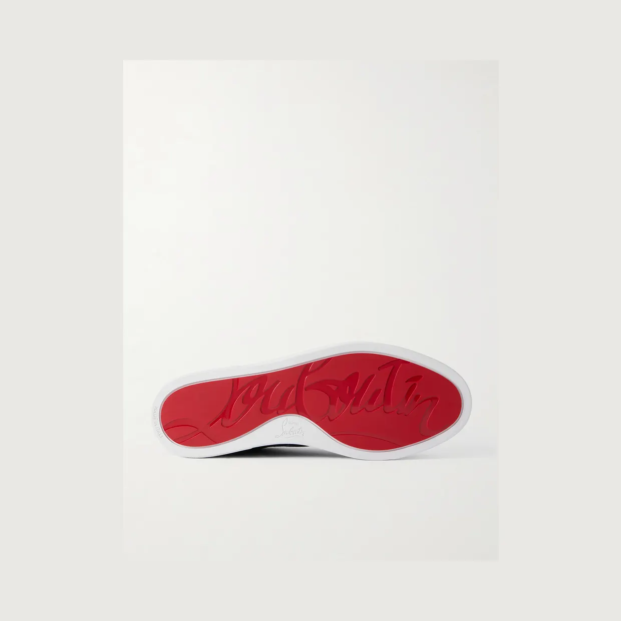 Christian Louboutin Chambelisneak Panelled Suede Sneakers Black (1260325) (3)