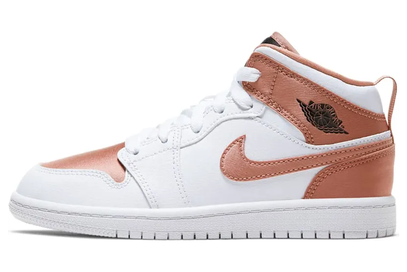 Jordan 1 Mid White Rose Gold (640737-190)