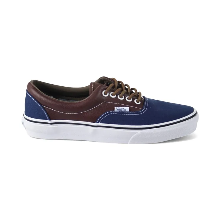 Vans Era Leather Plaid Blue Estate Potting Soil (VN018FIFY)