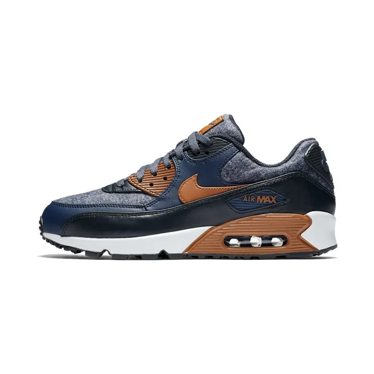 Nike Air Max 90 Premium “Thunder Blue / Dark Obsidian / Dark Sky Blue / Ale Brown” (700155-404)