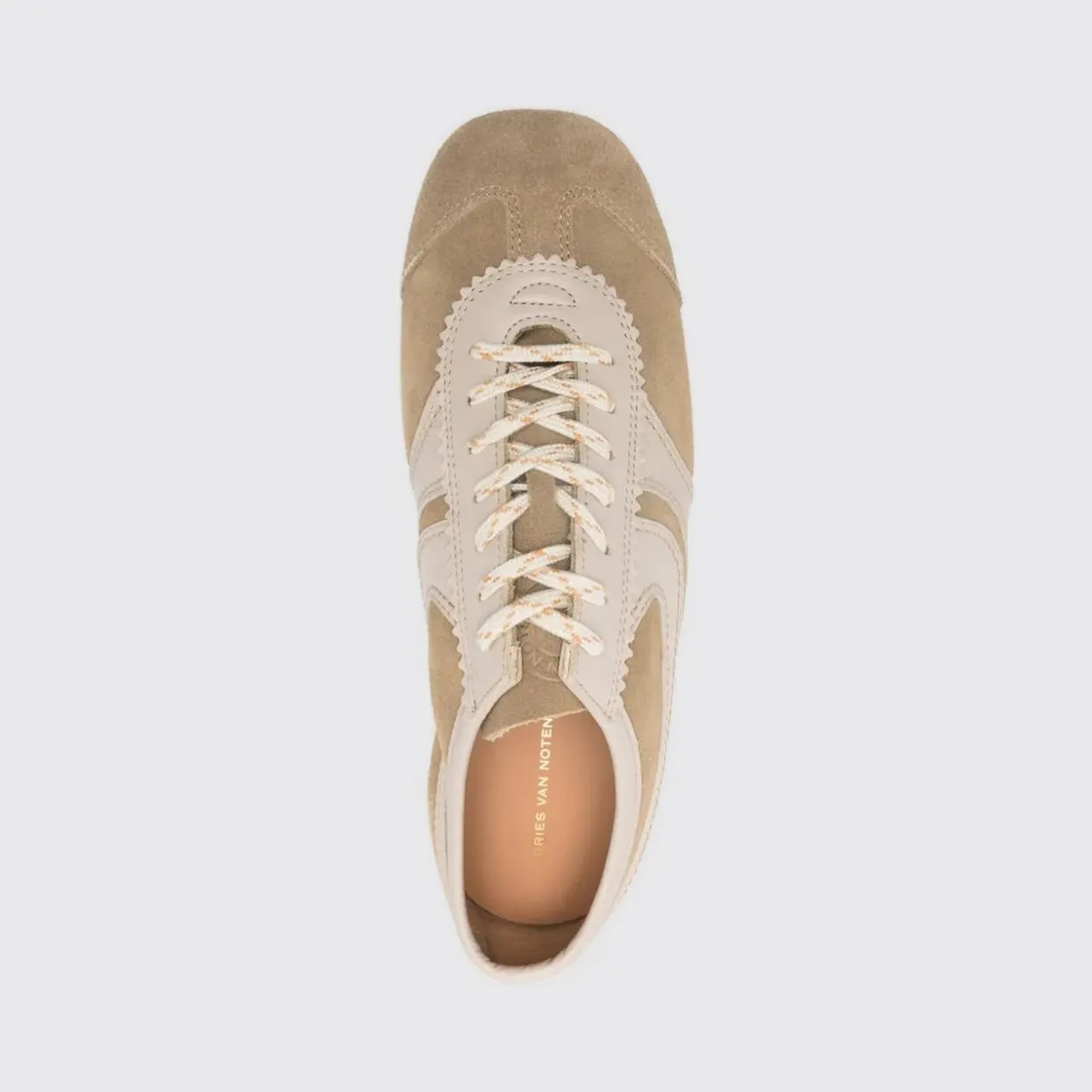Dries Van Noten Leather Sneakers Beige (2610117220126103) (3)