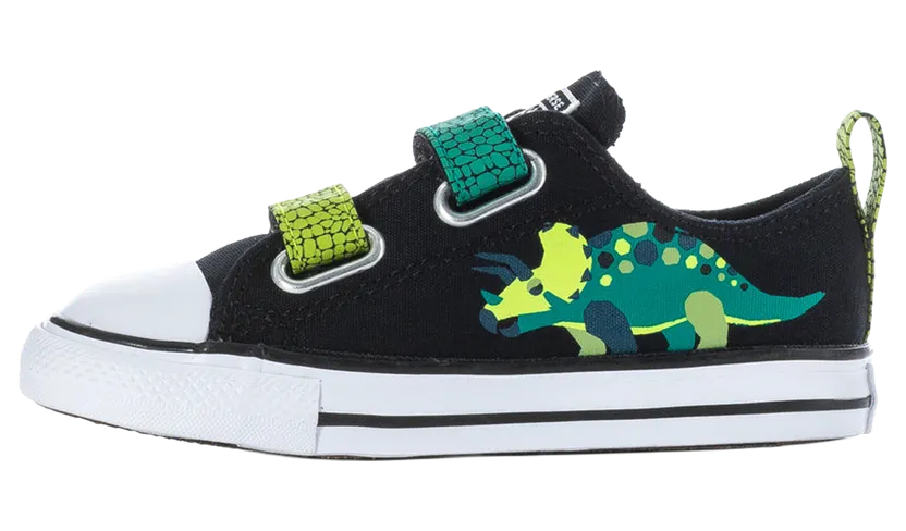 Converse Chuck Taylor All Star 2V TD “Dinos Black Neon Mantis Green” (A15900F)