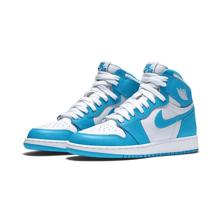 Air Jordan 1 Retro High OG BG UNC “White / Dark Powder Blue” (575441-117)