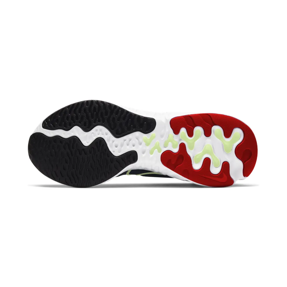 Nike Renew Run “Black / Glacier Ice / Bright Crimson / Barely Volt” (CK6360-009)