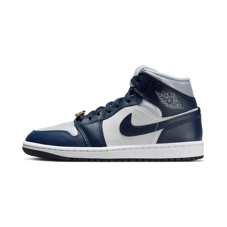 Jordan 1 Mid Football Grey White Midnight Navy (FZ8777-044)