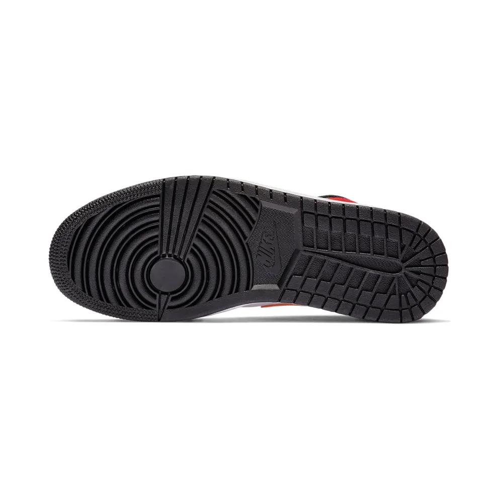 Jordan 1 Mid Bred Multi-Color White/University Red-Black-Turbo Green (554724-125)