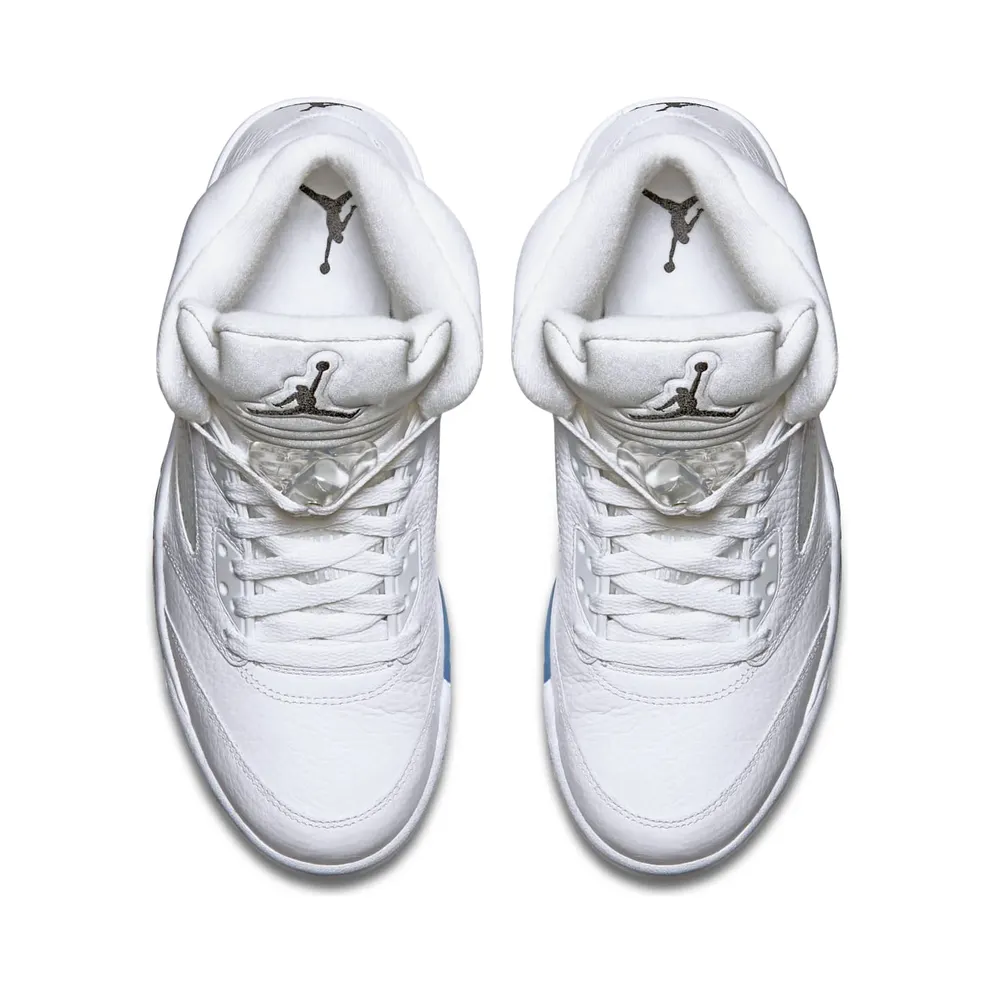 Jordan 5 Retro Metallic White (2015) White/Metallic Silver-Black (136027-130)