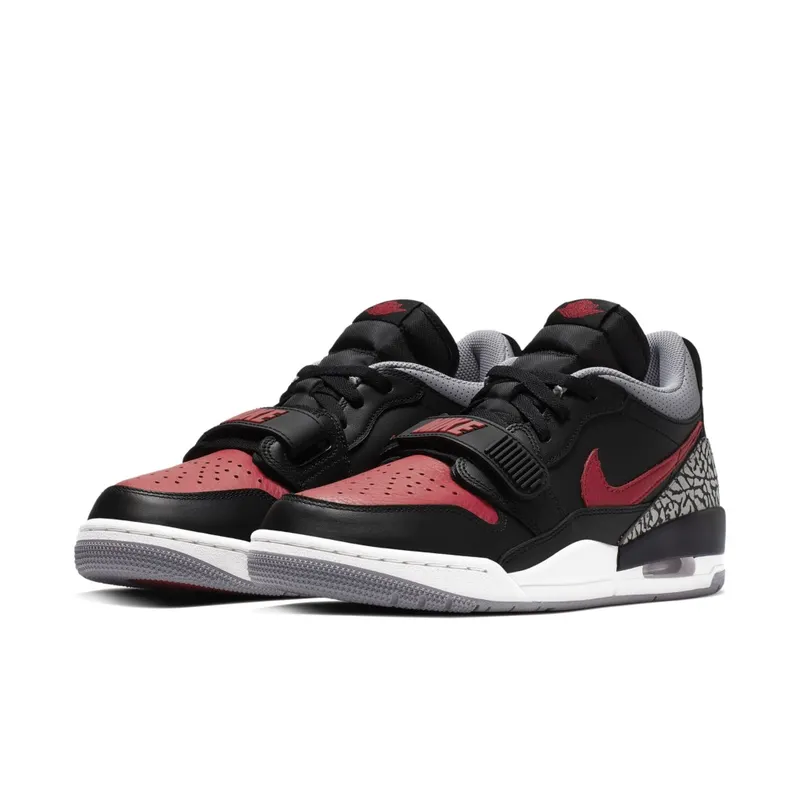 Jordan Legacy 312 Low Bred Cement Black/Gym Red-Black-Cement Grey (CD7069-006)
