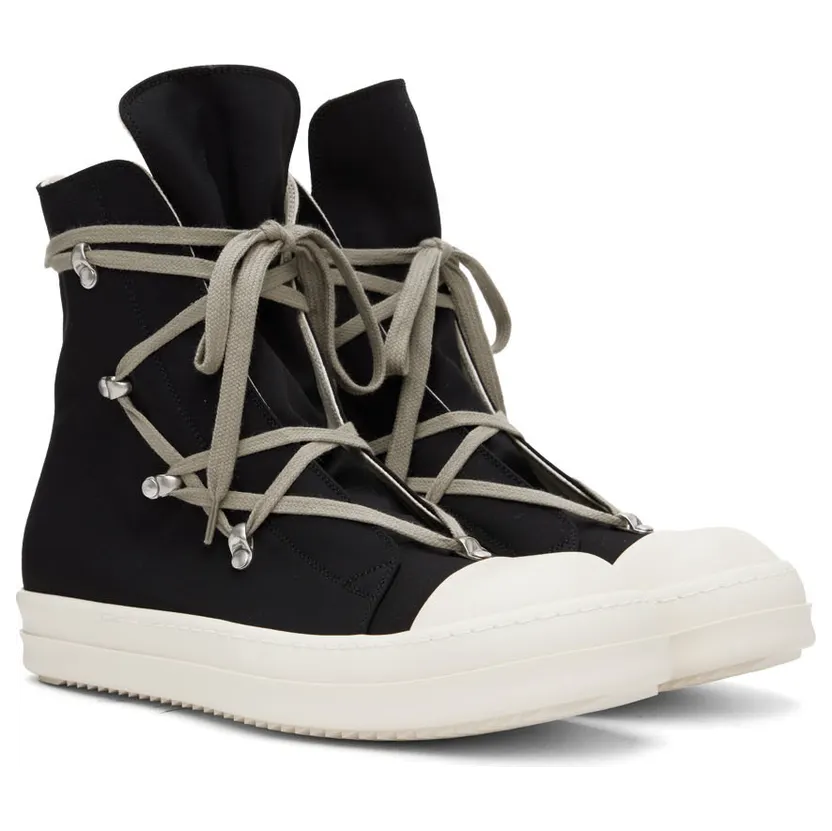 Rick Owens Drkshdw Black Hexagon Sneakers (DU02B4805 MU) (4)