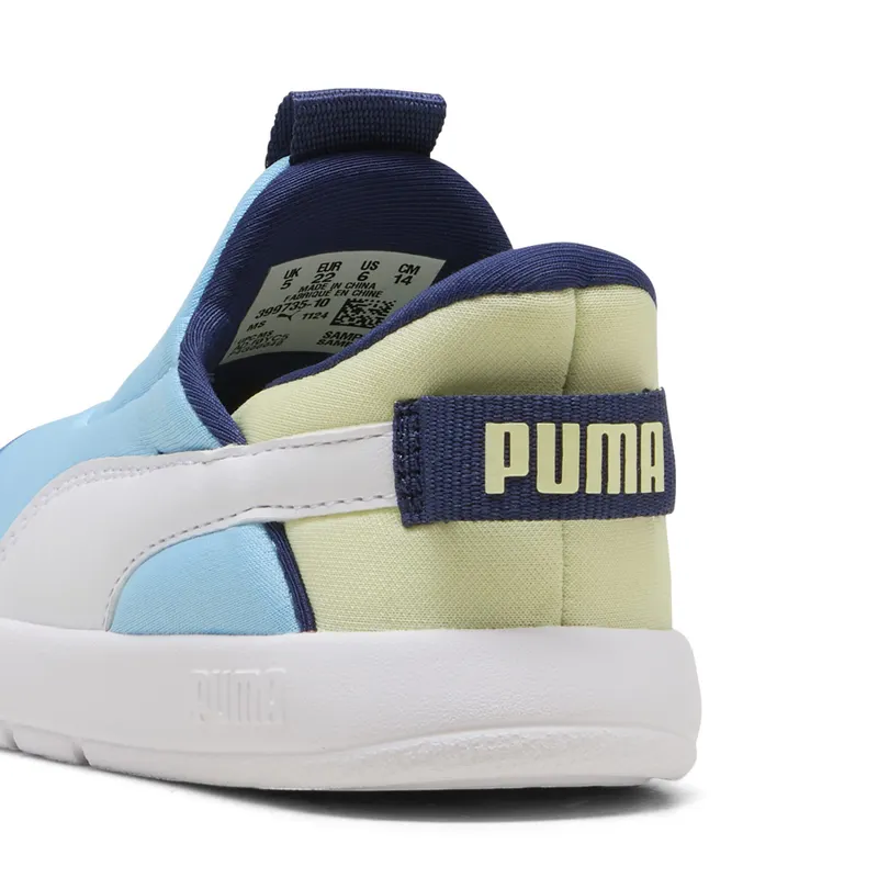 Puma Courtflex v3 SLIPTECH™ “Vibrant Blue / Puma White / Apple Spritz” (399735_10)