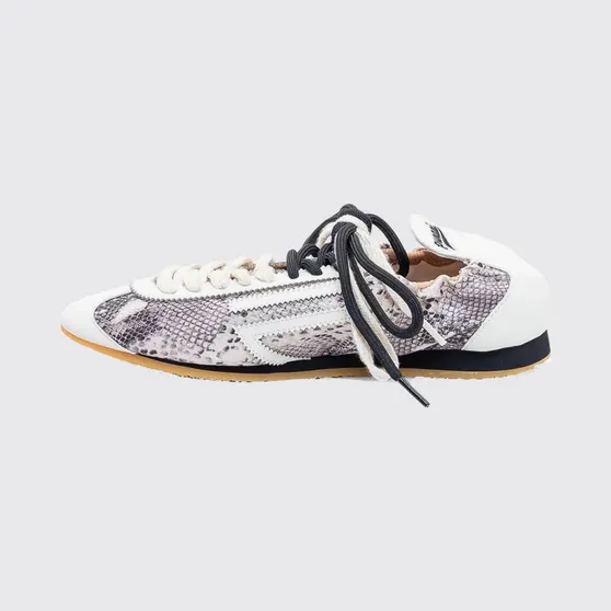 Puraai 8.01 Lion Pepper Python Print Vegan Leather Sneakers Multicolor (PU801L009)