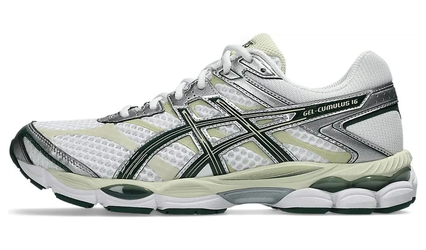 ASICS GEL-CUMULUS 16 “White / Forest Night” (1203A733-105)