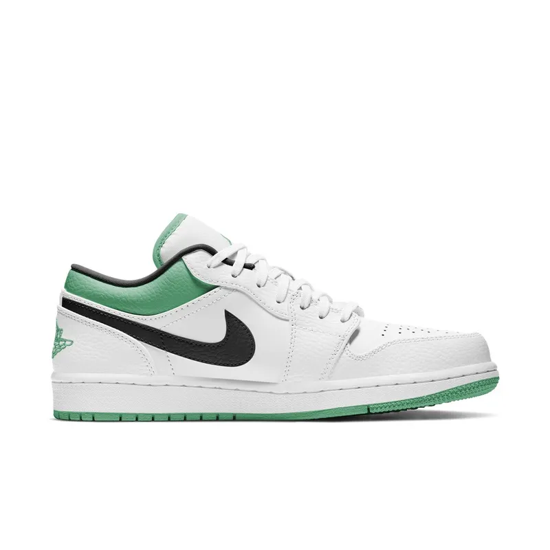 Jordan 1 Low White Lucky Green Black White/Lucky Green-Black (553558-129)