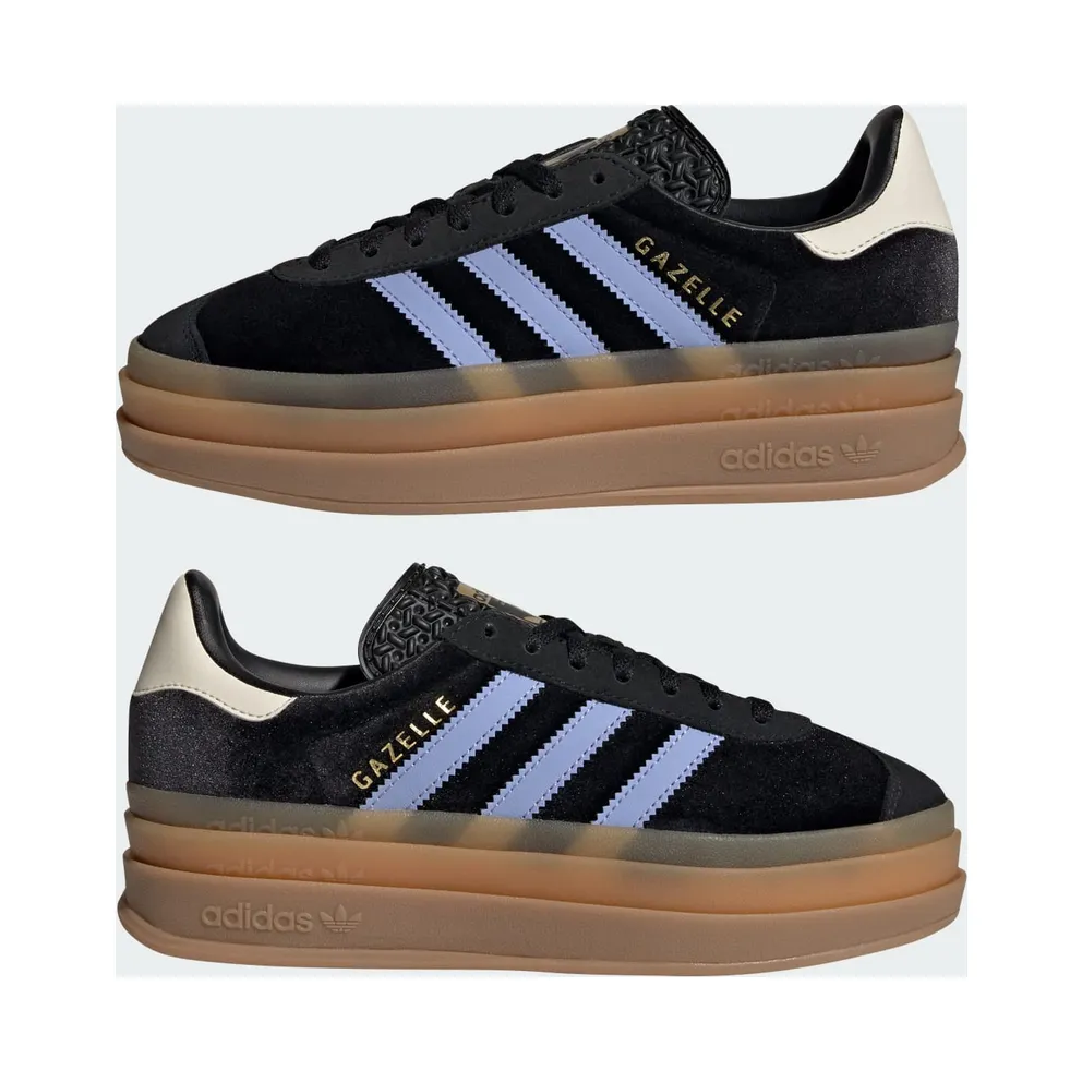 Adidas Gazelle Bold Kids Core Black / Blue Spark / Wonder White (JR5965)
