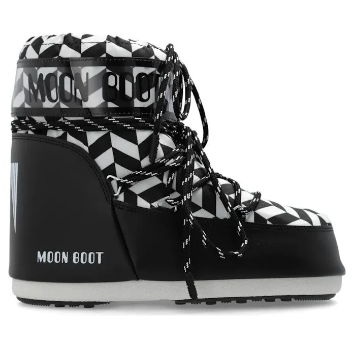 Moon Boot Icon Low Boot Optical Panda (80D1409550-NA02)