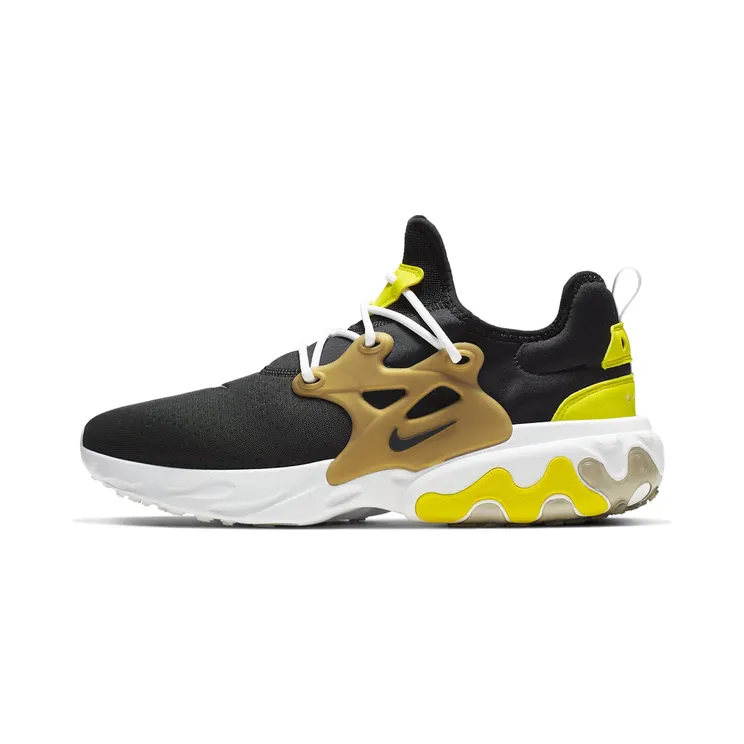 Nike React Presto Black Yellow Streak Gold (AV2605-001)