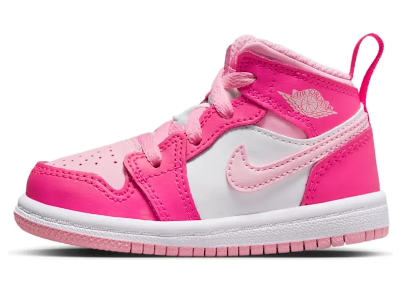 Air Jordan 1 Mid TD “White / Fierce Pink / Medium Soft Pink” (FD8782-116)