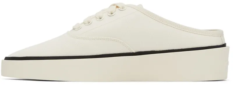 Fear of God White Canvas 101 Backless (FG80-003CNV)