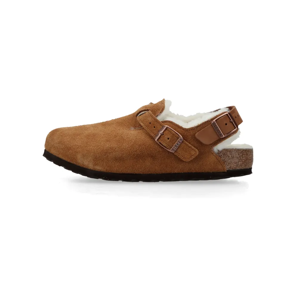 Birkenstock Tokio Inside Shearling Suede Leather/Fur “Mink” – 1028374
