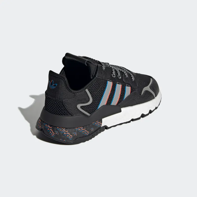 Adidas Nite Jogger Core Black / Silver Metallic / Bright Blue (H01718)