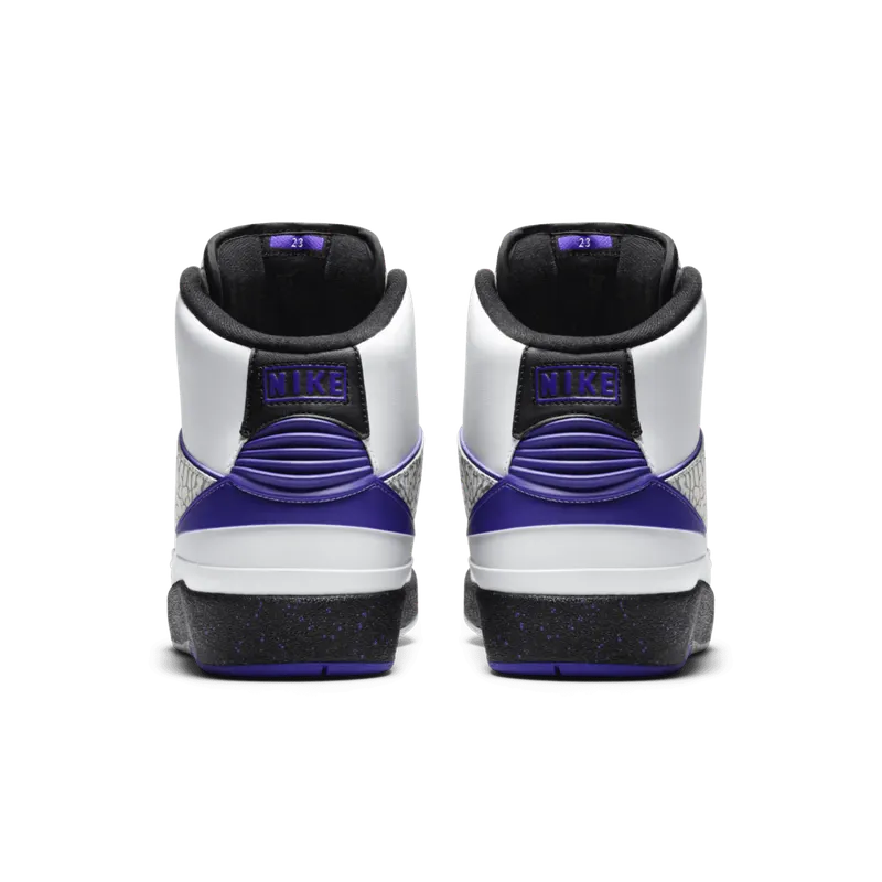 Jordan 2 Retro Dark Concord White/Concord-Black (385475-153)