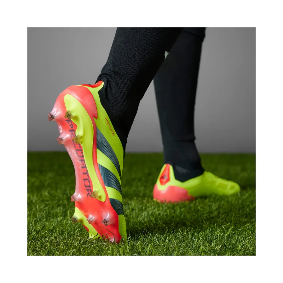 adidas Predator 24 Elite Laceless FG Team Solar Yellow Core Black Solar Red (IE2366)