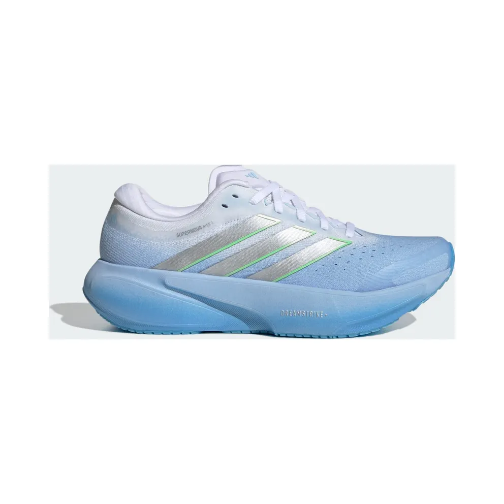 Adidas SUPERNOVA RISE 3 Running Shoes Glow Blue / Silver Metallic / Cloud White (JR1613)