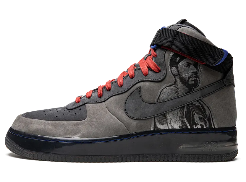 Nike Air Force 1 Hi Supreme 07 Rasheed ‘New Six’ Flint Grey/Anthracite-Varsity Red (315096-001)
