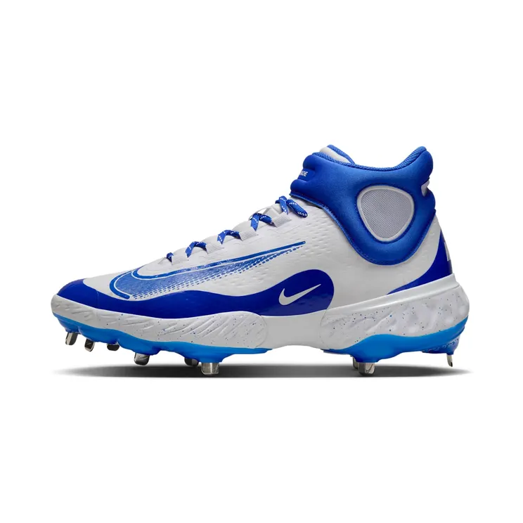 Nike Alpha Huarache Elite 4 Mid White Hyper Royal (FD2744-104)