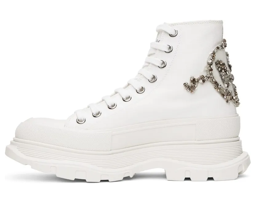 Alexander McQueen White Tread Slick High 9423 WH/OFWH (711112W4TGB) (3)
