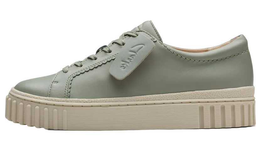 Clarks Mayhill Bay “Light Green Leather” (26181208)