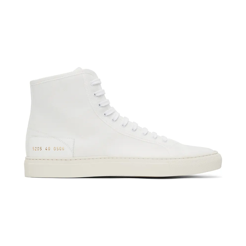 Common Projects White Tournament High Sneakers (5205)