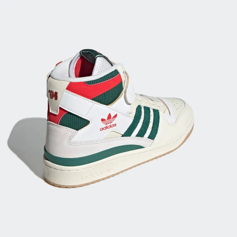Adidas Forum 84 High Cream White / Collegiate Green / Red (GX9055)