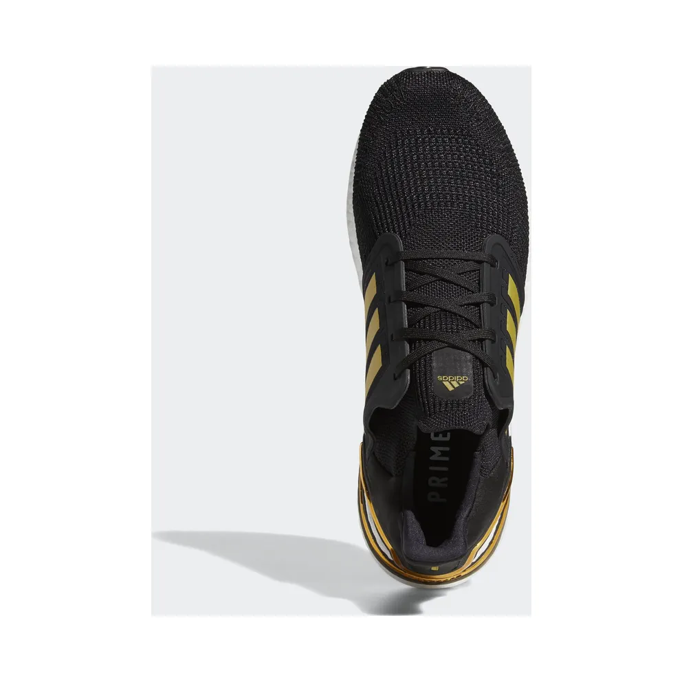 adidas Ultra Boost 20 Black Gold White Core Black/Gold Metallic/Solar Red (EE4393)