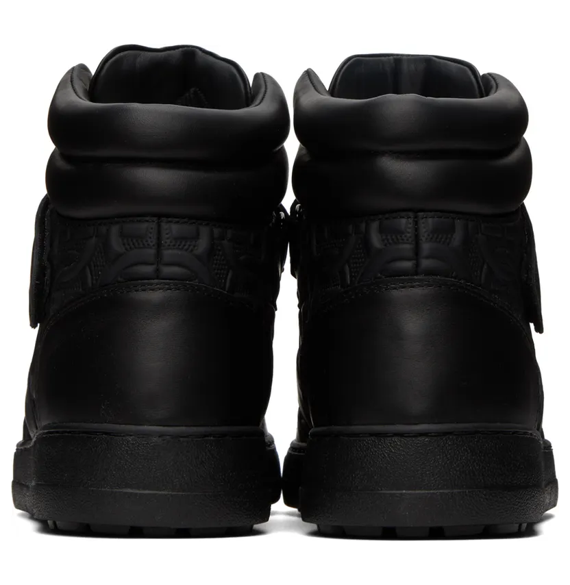 Salvatore Ferragamo Black Noe Sneakers (754083 020856001) (2)