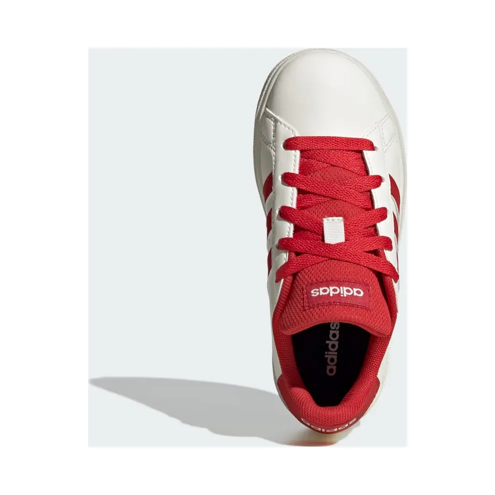 Adidas Grand Court Lifestyle Tennis Lace-Up Off White / Collegiate Red / Core Black (JQ0703)