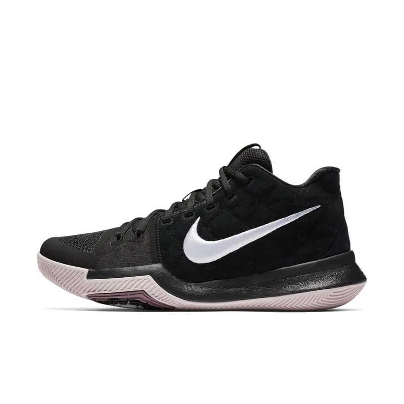 Nike Kyrie 3 Black Suede Black/White-Silt Red (852395-010)