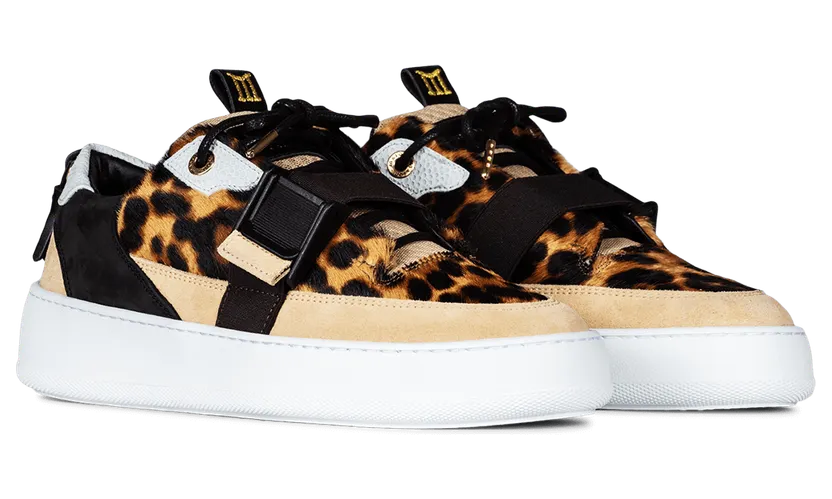 Mason Garments Milano Strapped Leopard Creme (FW19-9A)