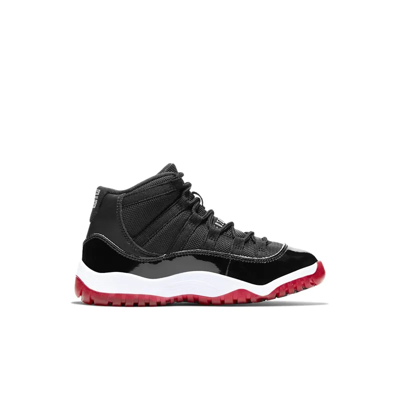 Jordan 11 Retro Playoffs Bred 2019 (PS) Black/White-Varsity Red (378039-061)
