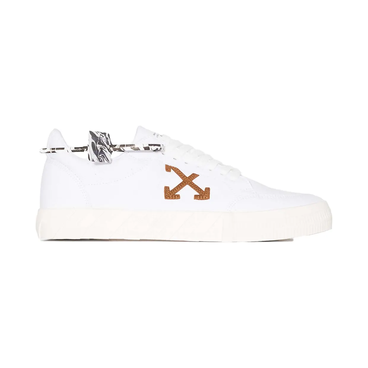 OFF-WHITE Vulc Low White Brown (OMIA085R21FAB0020160)