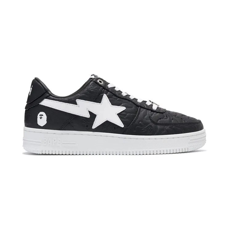 A Bathing Ape Bape Sta Low #3 Line Camo Black (001FWJ801052-BLK)