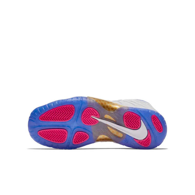 Nike Air Foamposite One Peanut Butter & Jelly (GS) White/Fuchsia Blast-Racer Blue (644791-103)