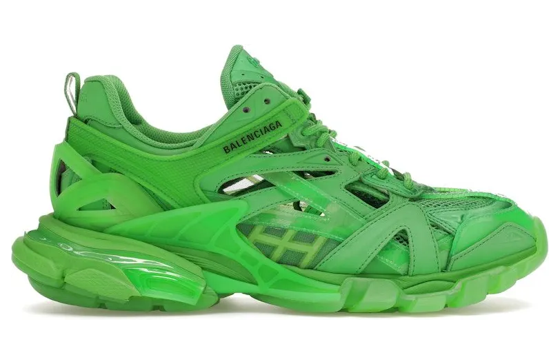 Balenciaga Track.2 Clear Sole Fluo Green (668823W3CT13510)